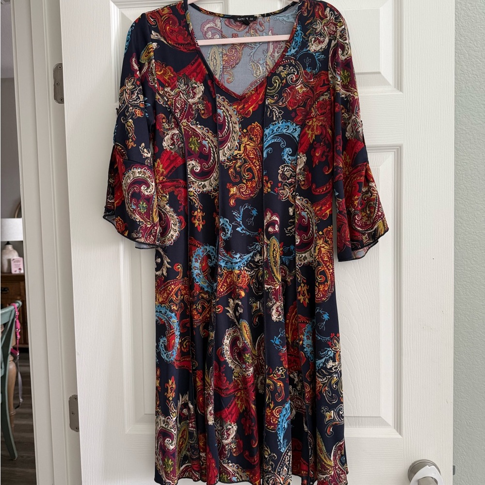 Sami & Jo Multicolor Paisley Dress